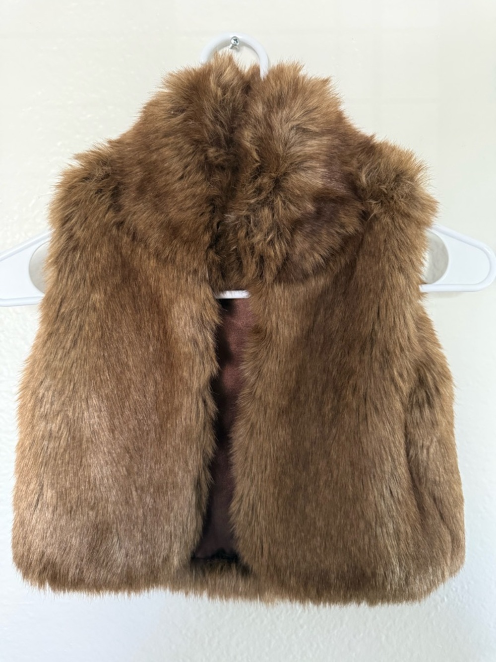 Ralph Lauren Brown Faux Fur Trim Jacket